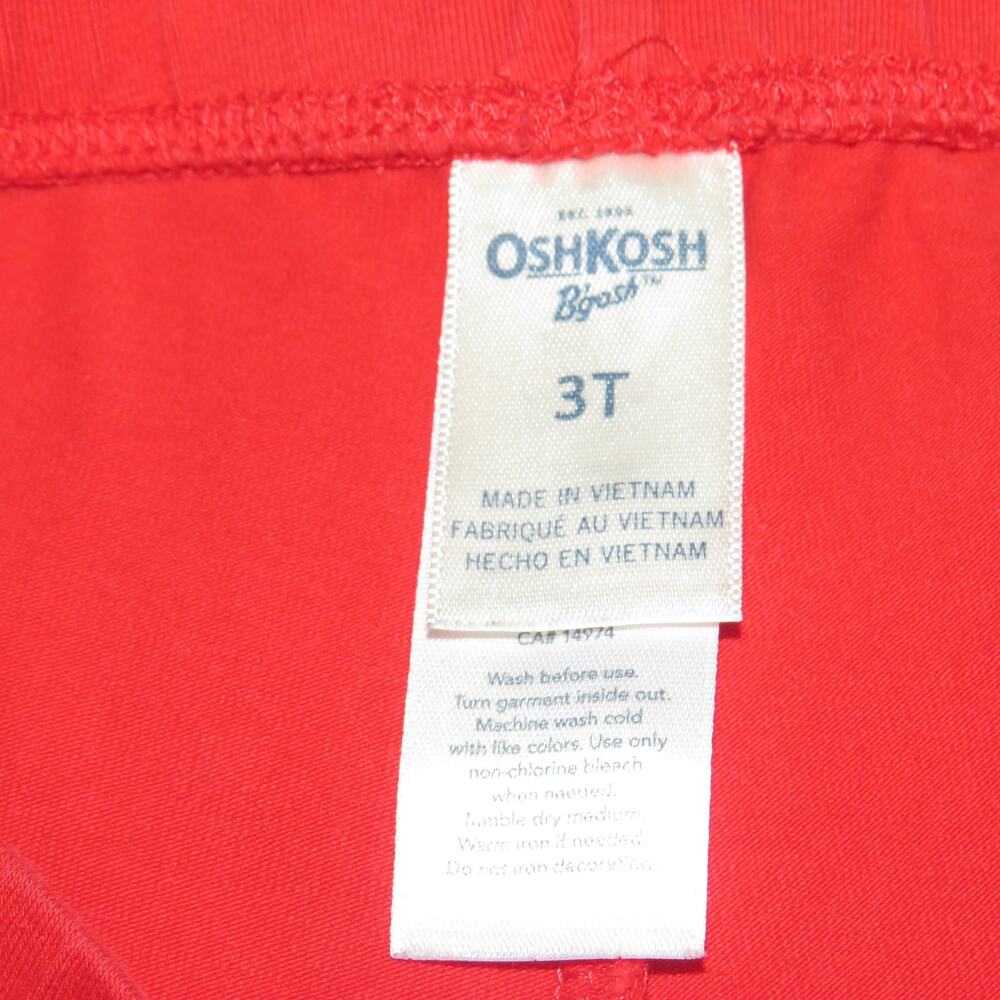 OskKosh Red Capri Pull On Toddler Leggings - Picture 5 of 6